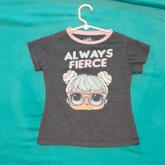L.O.L. Surprise! Kids Gray T-Shirt - Always Fierce - Picture 1 of 4